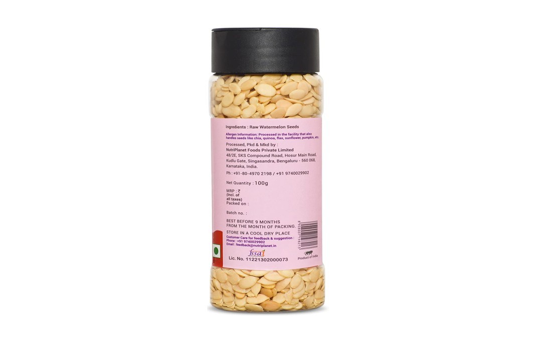 Fulsome Watermelon Seeds    Plastic Bottle  100 grams